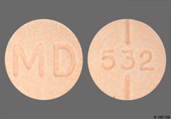 Orange Round 532 And Md - Methylphenidate Hydrochloride 20mg Tablet