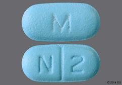 Blue Oblong M And N 2 - Paroxetine Hydrochloride 20mg Tablet