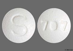 White Round 707 And S - Topiramate 25mg Tablet