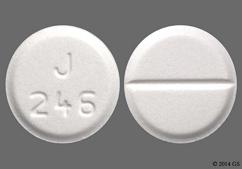 White Round J 246 - Lamotrigine 100mg Tablet