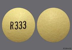 Yellow Round R333 - Pantoprazole Sodium 40mg Delayed-Release Tablet
