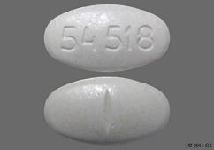 White Oval 54 518 - Valacyclovir Hydrochloride 1g Tablet