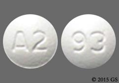 White Round 93 And A2 - Almotriptan Malate 12.5mg Tablet