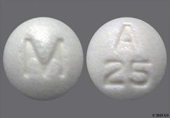 White Round M And A 25 - Acarbose 25mg Tablet