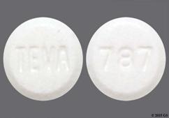 White Round Teva, 93, And 787 - Atenolol 25mg Tablet