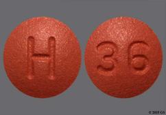 Brown Round H And 36 - Finasteride 1mg Tablet