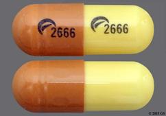 Brown And Yellow Logo 2666 Logo 2666 - Gabapentin 300mg Capsule