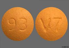 Orange Round V7 And 93 - Quetiapine Fumarate 25mg Tablet