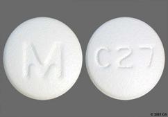 White Round M And C27 - Clopidogrel 75mg Tablet