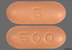 Pink Oblong S And 500 - Niacin 500mg Extended-Release Tablet