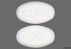 White Oval 30 And Sz 245 - Pioglitazone Hydrochloride 30mg Tablet