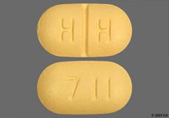 Beige Oblong H H And 711 - Paroxetine Hydrochloride 20mg Tablet
