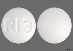 White Round Ri3 - Risperidone 1mg Tablet