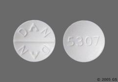 White Round 5307 And Dan Dan - Promethazine Hydrochloride 25mg Tablet