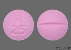 Pink Round R 25 - Metoprolol Tartrate 25mg Tablet