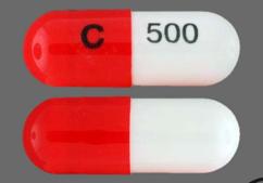 White And Red C 500 - Cefadroxil 500mg Capsule