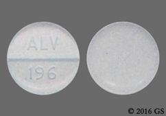 Blue Round Alv 196 - Oxycodone Hydrochloride / Acetaminophen 5mg-325mg Tablet