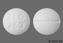 White Round Alg 263 - Oxycodone Hydrochloride 5mg Tablet