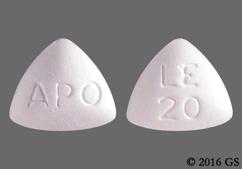 White Triangle Le 20 And Apo - Leflunomide 20mg Tablet