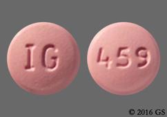 Pink Round Ig And 459 - Zolmitriptan 5mg Tablet