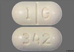 Yellow Oblong I G And 342 - Naproxen 500mg Tablet