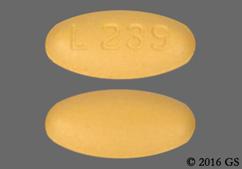 Yellow Oval L239 - Valsartan and Hydrochlorothiazide 320mg-25mg Tablet