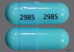 Blue 2985 2985 - Doxycycline Hyclate 100mg Capsule