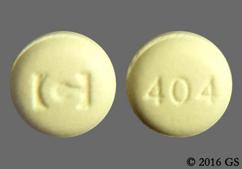 Yellow Round 404 And Logo - Tiagabine Hydrochloride 4mg Tablet