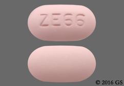 Pink Oval Ze66 - Glipizide / Metformin Hydrochloride 5mg-500mg Tablet