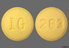 Yellow Round Ig And 283 - Cyclobenzaprine Hydrochloride 10mg Tablet