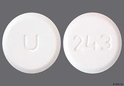 White Round 243 And U - Amlodipine Besylate 10mg Tablet
