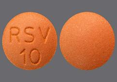 Brown Round Rsv 10 - Rosuvastatin Calcium 10mg Tablet
