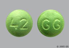 Green Round Gg And 42 - Imipramine Hydrochloride 50mg Tablet