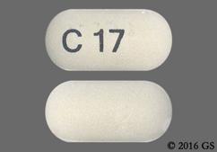 White Oblong C 17 - Cefprozil 500mg Tablet