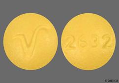 Yellow Round V And 2632 - Cyclobenzaprine Hydrochloride 10mg Tablet