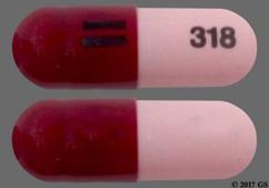 Maroon And Pink = 318 - Minocycline Hydrochloride 100mg Capsule
