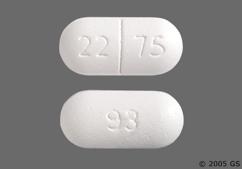 White Oblong 22 75 And 93 - Amoxicillin / Clavulanate Potassium 875mg-125mg Tablet