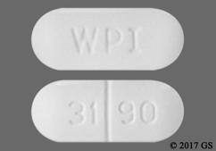 White Oblong 31 90 And Wpi - Metaxalone 800mg Tablet