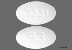 White Oval 7331 And 93 - Fenofibrate 160mg Tablet