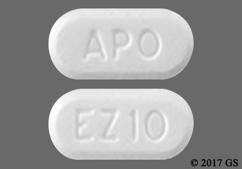 White Oblong Apo And Ez 10 - Ezetimibe 10mg Tablet