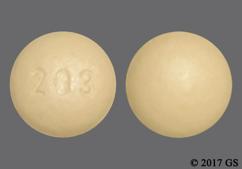 Peach Round 203 - Darifenacin Hydrobromide 15mg Extended-Release Tablet