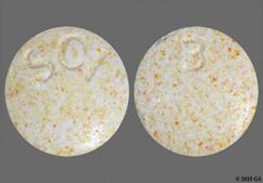 White Round Sci And 3 - Multivitamin with Fluoride 1mg Chewable Tablet