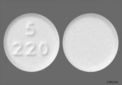 White Round 5 220 - Liothyronine Sodium 5mcg Tablet