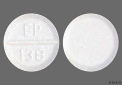 White Round Ep 138 - Benztropine Mesylate 2mg Tablet