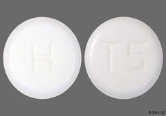 White Round T5 And H - Tetrabenazine 12.5mg Tablet