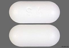 White Oval S 4 - Clarithromycin 500mg Tablet