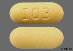 Yellow Oblong I03 - Tramadol Hydrochloride / Acetaminophen 37.5mg-325mg Tablet