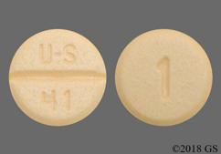 Yellow Round U-S 41 And 1 - Bumetanide 1mg Tablet