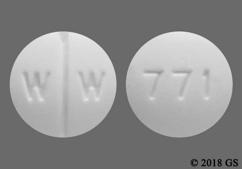 White Round 771 And W W - Isosorbide Dinitrate 10mg Tablet