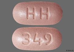 Purple Oblong Hh And 349 - Valsartan and Hydrochlorothiazide 320mg-25mg Tablet